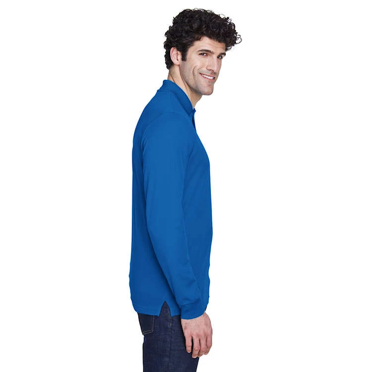 Core 365 Men's Pinnacle Performance Long-Sleeve Piqué Polo - Image 3