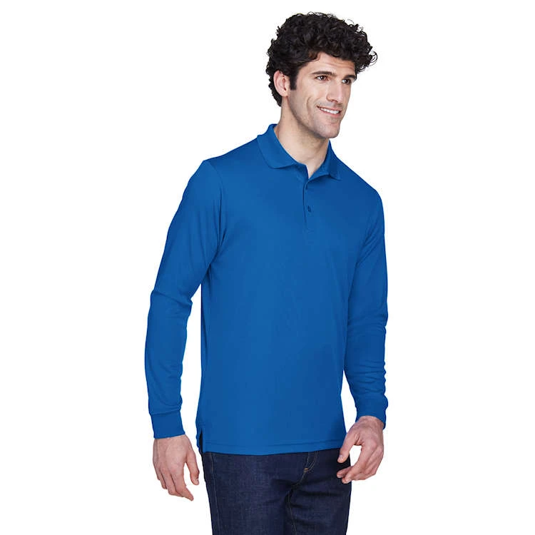 Core 365 Men's Pinnacle Performance Long-Sleeve Piqué Polo - Image 4