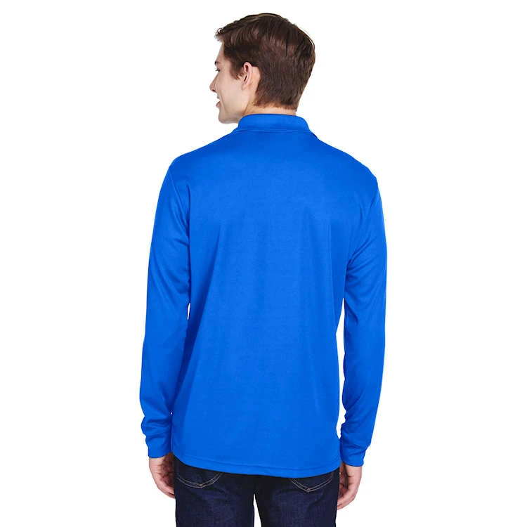 Core 365 Adult Pinnacle Performance Long-Sleeve Piqué Polo With Pocket - Image 2