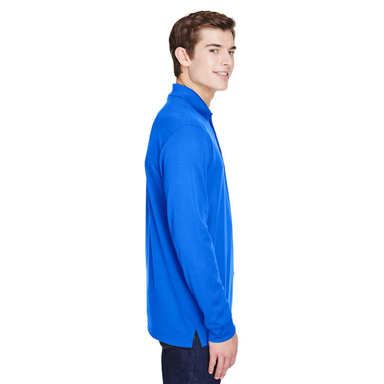 Core 365 Adult Pinnacle Performance Long-Sleeve Piqué Polo With Pocket - Image 3