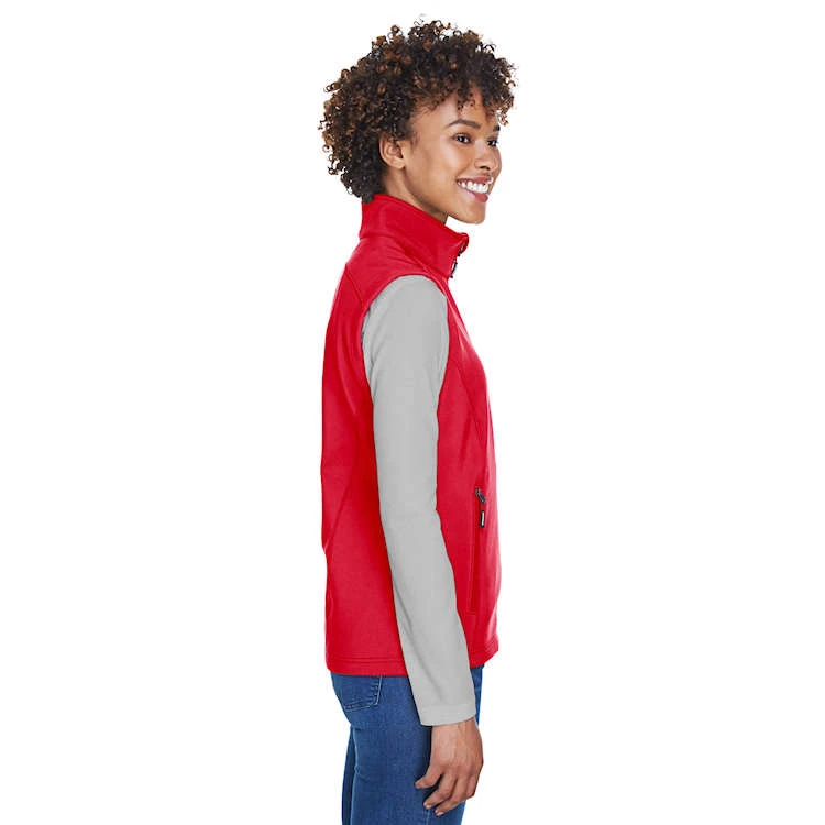 Core 365 Ladies' Cruise Two-Layer Fleece Bonded Soft Shell Vest - Image 3