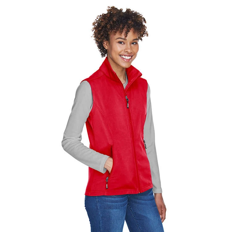 Core 365 Ladies' Cruise Two-Layer Fleece Bonded Soft Shell Vest - Image 4