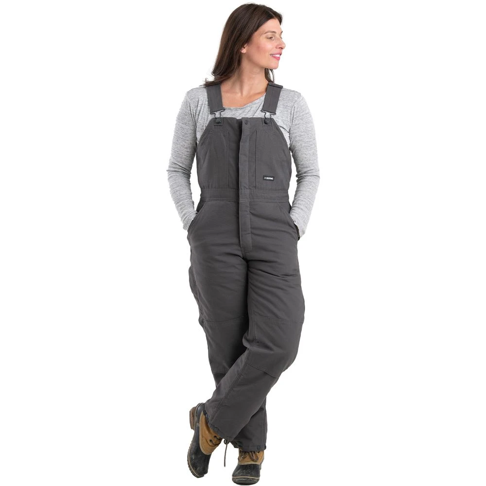 Berne Ladies' Washed Insulated Bib Overall Zip To Waist