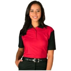 Blue Generation Ladies' IL-50 Rental Friendly Colorblock Polo