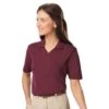 Blue Generation Ladies' Superblend Short Sleeve V-Neck Polo