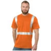 Bayside Hi-Vis 50/50 Crew Tee Solid Striping