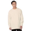 Bayside Heavyweight 7.5 Oz. Waffle Knit Thermal Long Sleeve With Cuff Sweatshirt