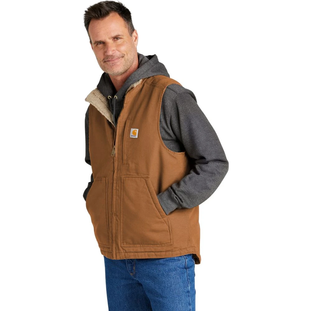 Carhartt Sherpa-Lined Mock Neck Vest - Image 2