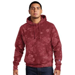 Champion ® Reverse Weave ® Scrunch-Dye Tie-Dye Hooded Sweatshirt