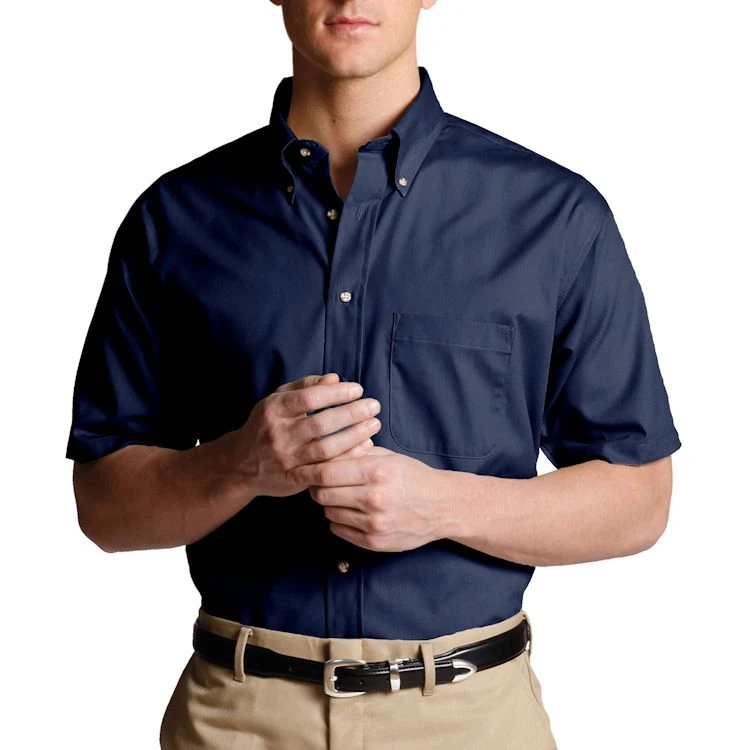 Edwards Men's Short Sleeve Easy Care Poplin Shirt - Image 2