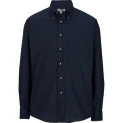 Edwards Men's Long Sleeve Easy Care Poplin Shirt