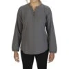 Edwards Ladies' Open V-Neck Long Sleeve Blouse