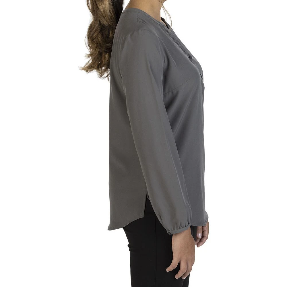 Edwards Ladies' Open V-Neck Long Sleeve Blouse - Image 4