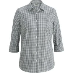 CLEARANCE Edwards Ladies' 3/4 Sleeve Stretch Broadcloth Blouse