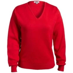 CLEARANCE Edwards Women's V-Neck Cotton Sweater