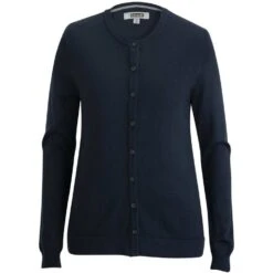 CLEARANCE Edwards Ladies' Crew Neck Cardigan With Drop Tail