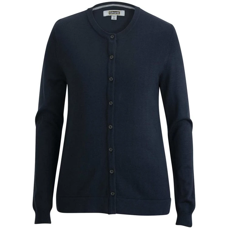 CLEARANCE Edwards Ladies' Crew Neck Cardigan With Drop Tail