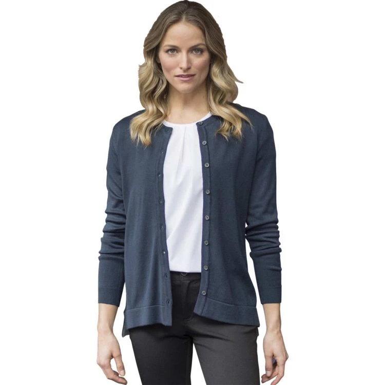 CLEARANCE Edwards Ladies' Crew Neck Cardigan With Drop Tail - Image 4