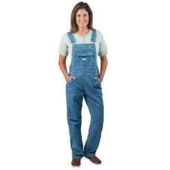 Liberty Women's Washed Denim Bib Overall