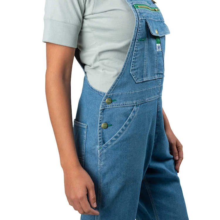 Liberty Women's Washed Denim Bib Overall - Image 3