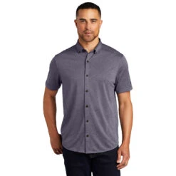 OGIO® Short Sleeve Gravitate Full-Button Polo