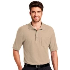Port Authority® Silk Touch™ Polo With Pocket