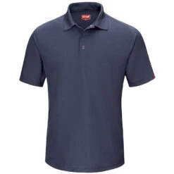 Red Kap Men's Performance Polyester Gripper-Front Knit Polo