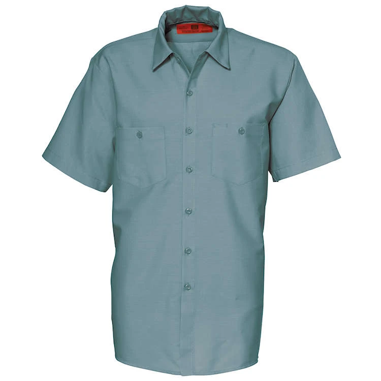 Reed SoftTouch Poplin Industrial Solid Work Short Sleeve Shirt